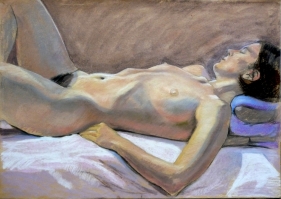reclining nude side view white sheet one leg bent (1024x726)