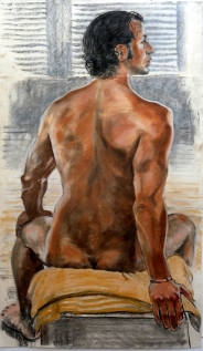 seated male backview hand behind black hair (594x1024)
